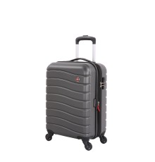 Чемодан SWISSGEAR ALVERSTONE, серый, АБС-пластик, 35 x 25 x 55 см, 37 л