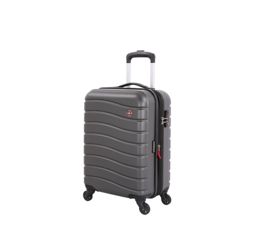 Чемодан SWISSGEAR ALVERSTONE, серый, АБС-пластик, 35 x 25 x 55 см, 37 л