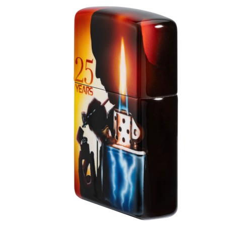 Зажигалка ZIPPO Mazzi с покрытием 540 Matte, латунь/сталь, разноцветная, матовая, 38x13x57 мм