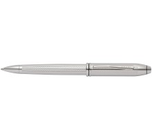 Шариковая ручка Cross Townsend. Цвет - платиновый.
