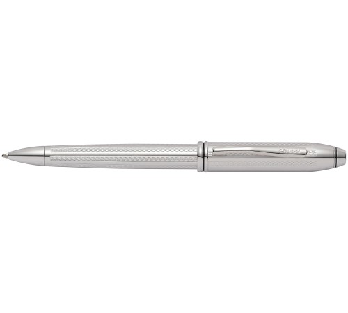 Шариковая ручка Cross Townsend. Цвет - платиновый.