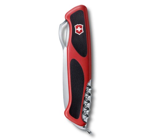 Нож перочинный VICTORINOX RangerGrip 79, 130 мм, 12 функций, с фиксатором лезвия, красный с чёрным