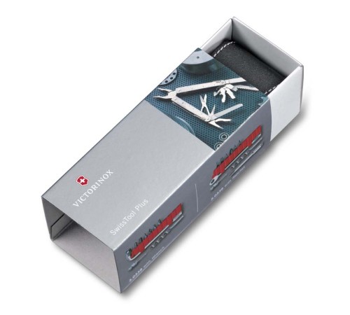 Мультитул VICTORINOX SwissTool X Plus Ratchet, 115 мм, 40 функций, в кожаным чехле