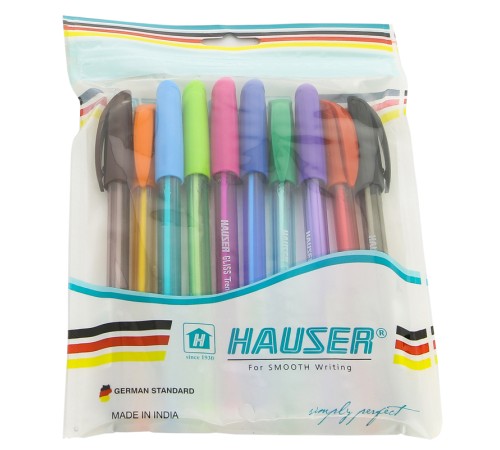 Набор: Шариковая ручка Hauser Gliss Trendz - 10шт