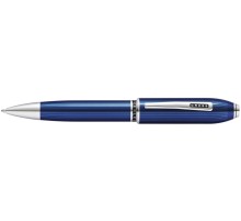 Шариковая ручка Cross Peerless Translucent Quartz Blue Engraved Lacquer