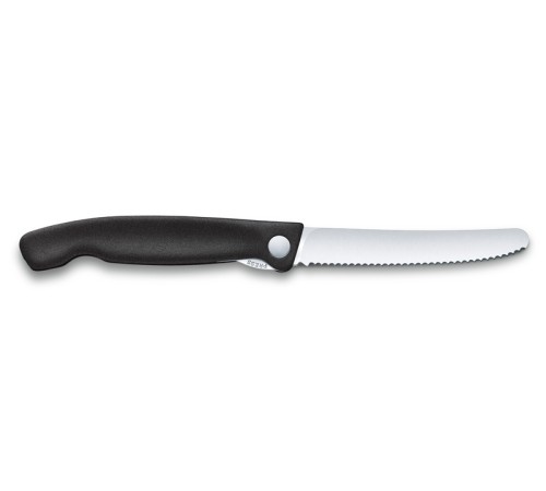 Набор VICTORINOX Swiss Classic: складной нож для овощей и разделочная доска, чёрная рукоять