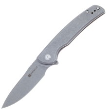 Складной нож SENCUT Tynan 10Cr15CoMoV Steel Gray Stonewashed Handle Stainless Gray