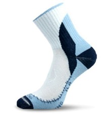 Носки Lasting ILA 503, cotton+polypropylene, бело-голубой, размер L, ILA503L