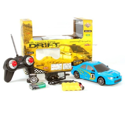 Р/У машина дрифт HB Subaru Impreza 1/24 4WD + акб