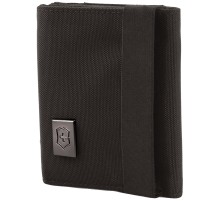 Бумажник VICTORINOX Lifestyle Accessories 4.0 Tri-Fold Wallet, чёрный, нейлон, 9x3x10 см