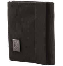 Бумажник VICTORINOX Lifestyle Accessories 4.0 Tri-Fold Wallet, чёрный, нейлон, 9x3x10 см