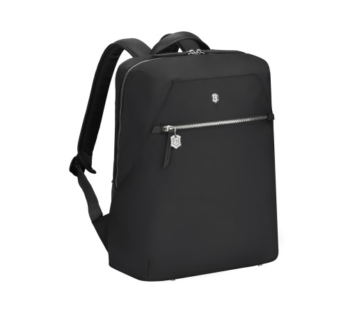 Рюкзак VICTORINOX Victoria Signature Compact Backpack, черный, нейлон/кожа, 30x16x38 см