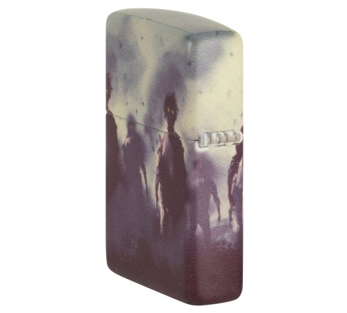 Зажигалка ZIPPO Zombie Design с покрытием 540 Matte, латунь/сталь, белая, матовая, 38x13x57 мм
