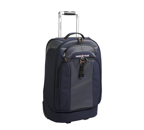 Сумка на колесах SWISSGEAR Sport Line, синий/серый, полиэстер 600Dx600D/рипстоп 420X250D, 36x20x53см