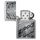Зажигалка ZIPPO с покрытием Brushed Chrome, латунь/сталь, серебристая, 38x13x57 мм