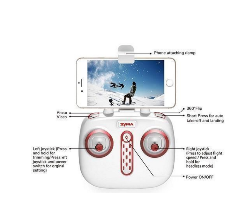 Р/У квадрокоптер Syma X14WPRO с FPV трансляцией Wi-Fi, камера 2Мп, 2.4G RTF
