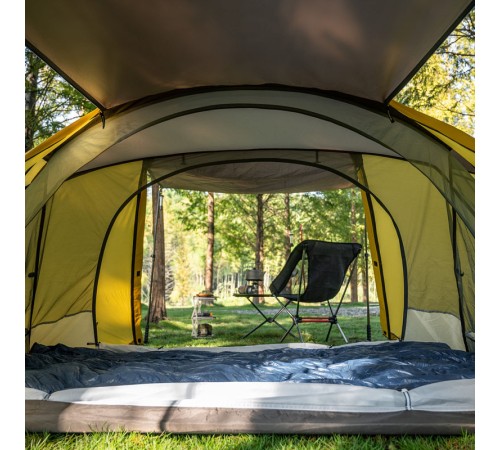 Палатка Naturehike Butterfly NH21YW132 210T двухместная, желто-коричневая, 6927595782910