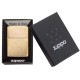 Зажигалка ZIPPO Classic с покрытием Herringbone Sweep Brass, латунь/сталь, золотистая, 38x13x57 мм