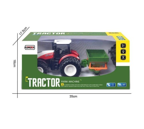 Р/У фермерский трактор Korody с поливалкой, двойные колеса 1/24 2.4G 6CH RTR