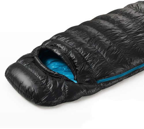 Мешок спальный Naturehike CW400 NH18C400-D с гусинным пухом, размер М, черный, 6927595761663