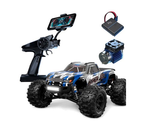 Радиоуправляемый монстр MJX Hyper Go H16H (синий) 4WD 2.4G LED GPS 1/16 RTR