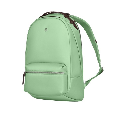 Рюкзак VICTORINOX Victoria Classic Business Backpack, мятный, нейлон/кожа/микрозамша, 27x21x41 см