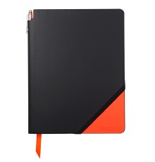 Записная книжка Cross Jot Zone , A4, 160 страниц в линейку, ручка в комплекте. Цвет - черно-ора