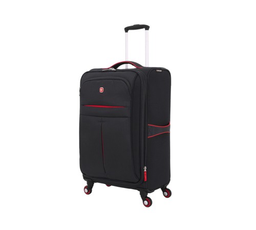 Чемодан WENGER AROSA, черный, полиэстер 750x750D добби, 40 x 24 x 70 см, 48 л
