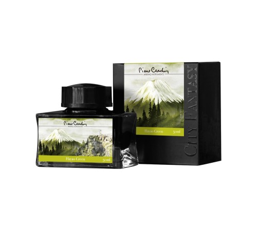 Флакон чернил Pierre Cardin 50мл, серия CITY FANTASY цвет Hayao Green (Зеленый Хаяо)