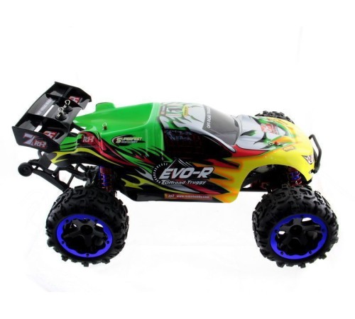 Радиоуправляемая трагги Remo Hobby EVO-R Brushless UPGRADE (зеленая) 4WD 2.4G 1/8 RTR