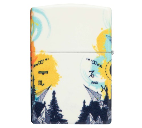 Зажигалка ZIPPO Compass с покрытием Glow In The Dark Green, латунь/сталь, разноцветная, 38x13x57 мм