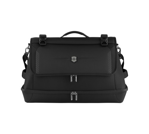 Дорожная сумка VICTORINOX Crosslight Duffel, черная, RPET полиэстер, 52x30x33 см, 37 л