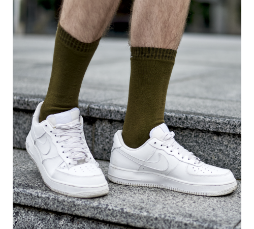 Водонепроницаемые носки DexShell Ultra Thin Crew M (39-42), оливковый зеленый, DS683OGM