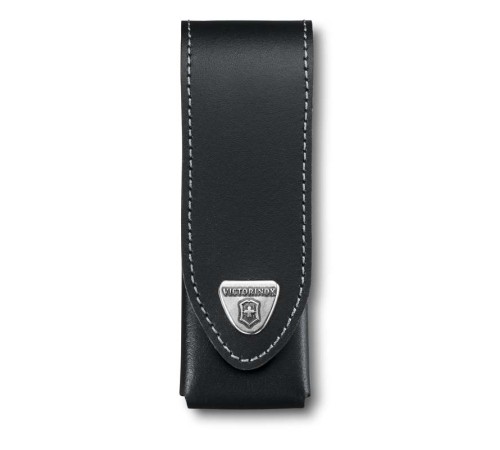 Чехол на ремень VICTORINOX для ножей 111 мм толщиной до 6 уровней, кожаный, чёрный