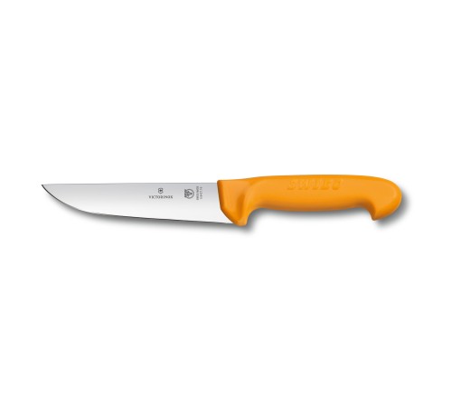 Нож мясника / нож для забоя VICTORINOX Swibo с лезвием 18 см, жёлтый
