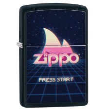 Зажигалка ZIPPO Classic с покрытием Black Matte, латунь/сталь, чёрная, матовая, 38x13x57 мм