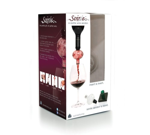 Аэратор для вина на бутылку с подставкой Soiree Home Wine Aerator