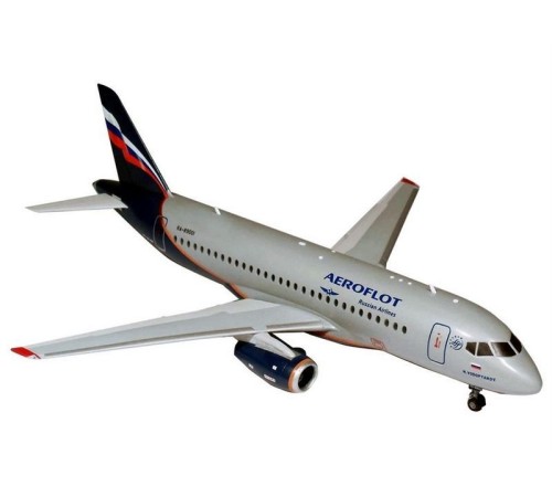 Сборная модель ZVEZDA Региональный пассажирский авиалайнер Superjet 100, подарочный набор, 1/144