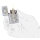 Зажигалка ZIPPO Classic с покрытием Satin Chrome™, латунь/сталь, серебристая, матовая, 36x12x56 мм