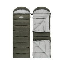 Спальный мешок Naturehike U Series Двойной хлопок осень-зима Green U250S, молния слева, 6927595764305L