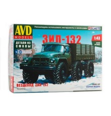 Сборная модель AVD Вездеход ЗИЛ-132, 1/43