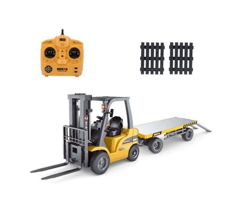Радиоуправляемый погрузчик с прицепом HUI NA TOYS 2.4G 8CH 1/10 RTR