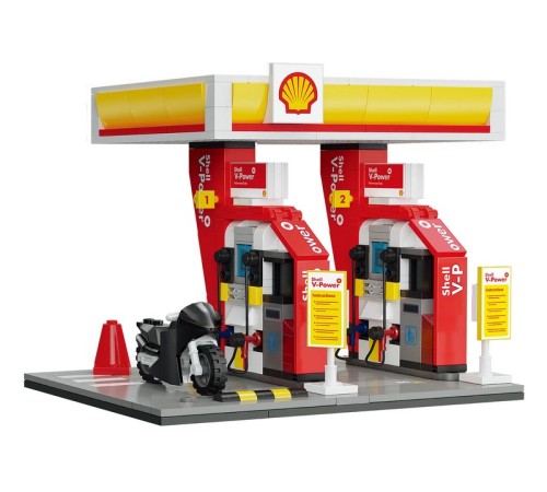Конструктор CaDA автозаправочная станция Shell (305 деталей)