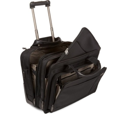 Мобильный офис VICTORINOX Rolling Parliament 17'', чёрный, нейлон/кожа, 43x26x36 см, 20 л