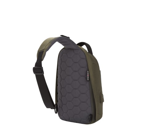 Рюкзак-антивор SWISSGEAR, хаки, Heather 600D, 21 x 12,5 x 34 см, 8,5 л