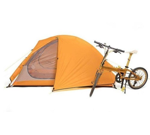 Палатка  Naturehike сверхлегкая + коврик NH18A180-D, оранжевая, 6927595731949