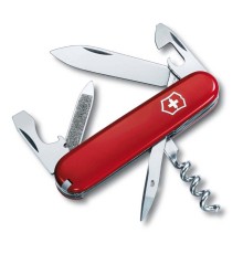 Нож перочинный VICTORINOX Sportsman, 84 мм, 12 функций, красный