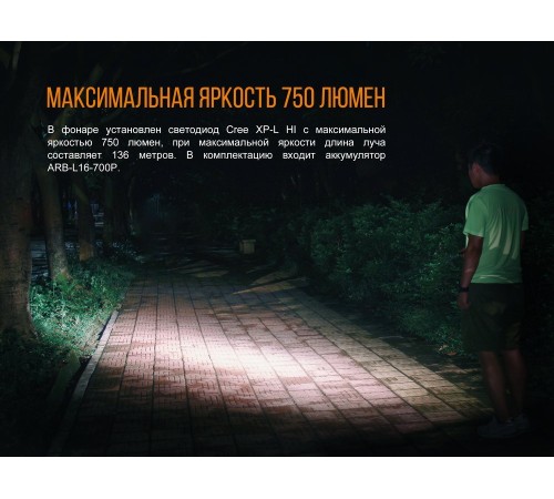 Фонарь Fenix E18R Cree XP-L HI LED