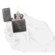 Зажигалка ZIPPO Classic с покрытием Gray, латунь/сталь, серая, матовая, 38x13x57 мм