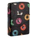 Зажигалка ZIPPO Records Design с покрытием 540 Matte, латунь/сталь, черная, 38x13x57 мм